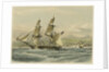 HM brig 'Frolic', 16 guns, slaver driven on shore, coast of Brazil by John Vernon