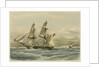 HM brig 'Frolic', 16 guns, slaver driven on shore, coast of Brazil by John Vernon