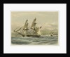 HM brig 'Frolic', 16 guns, slaver driven on shore, coast of Brazil by John Vernon