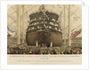 Launch of HMS 'Royal Albert' screw steamer, 131 guns, at Woolwich, 13 May 1854 by Read & Co