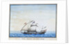 Algerian galley at sea by unknown