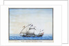 Algerian galley at sea by unknown
