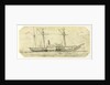 HMS 'Driver' at Ledsund, Aland Islands, 3 August 1854 by Oswald Walter Brierly