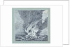 HMS 'Alceste' on fire, Pulo Leat by C. W. Browne