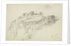 Study of mountainous wooded landscape (on reverse and inverted) by John Brett
