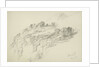 Study of mountainous wooded landscape (on reverse and inverted) by John Brett