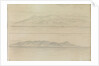 Sketch of a distant view of part of the Sierra Nevada and Cape Degatta by John Brett