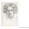 Head and shoulders portrait of a woman by John Brett