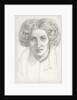 Head and shoulders portrait of a woman by John Brett
