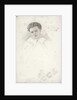 Unfinished portrait of a woman by John Brett