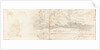 Rough sketch of a sky with land below by John Brett
