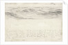 Sketch of sea with shallow waves by John Brett