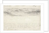 Sketch of sea with shallow waves by John Brett