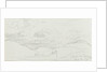Sketch of clouds, with notes, inscribed 'Clouds over Canarvon' (on reverse) by John Brett