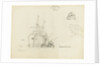Sketch of Rotorua disembarking New Zealand passengers at Tilbury by Nelson Dawson