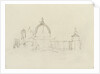 Slight sketch of Santa Maria della Salute and the Dogana, Venice by Nelson Dawson
