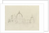 Slight sketch of Santa Maria della Salute and the Dogana, Venice by Nelson Dawson