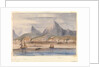View of Rio de Janiero - Brazil 1856 showing HMS 'Tribune' at anchor by Harry Edmund Edgell