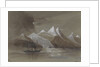 HMS 'Tribune' off Mount Sacramento 7000 ft high Magellan Straits S. America by Harry Edmund Edgell