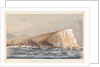 Sea attack on a coastal town by Harry Edmund Edgell