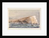 Sea attack on a coastal town by Harry Edmund Edgell