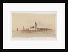 Fort flying union jack with a tower by Harry Edmund Edgell