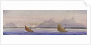 Coastal view with sailing vessels by Harry Edmund Edgell