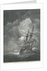 A ship scudding in a gale by Willem van de Velde the Elder