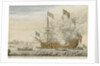 Brittannia' with a view of Woolwich, where she was built by Thomas Baston