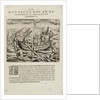 Willem Barents' voyage, May 1597. Rebuilding and strengthening the boat by Johannus Theodorus de Bry