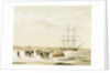 Sledge party leaving HMS 'Investigator' in Mercy Bay, under command of Lieutenant Gurney Cresswell, 15 April 1853 by S. Gurney Cresswell