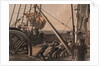Getting out one of the large buoys for launching August 2nd. ('Great Eastern') by R. Dudley