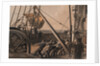 Getting out one of the large buoys for launching August 2nd. ('Great Eastern') by R. Dudley