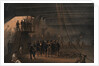 Coiling the cable in after tank on board the 'Great Eastern' at Sheerness - visit of HRH the Prince of Wales, 24 May 1865 by R. Dudley
