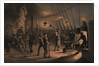The forge on deck (of the 'Great Eastern') - night of August 9th preparing the iron plating for capstan by R. Dudley