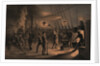 The forge on deck (of the 'Great Eastern') - night of August 9th preparing the iron plating for capstan by R. Dudley