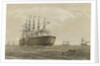 The 'Great Eastern' under weight July 23rd (escort and other ships introduced being the Terrible, the Sphinx the Hawk & the Caroline) by R. Dudley