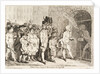 Election - Troops, bringing in their accounts to the Pay-Table (sailors voting for Lord Hood) by James Gillray