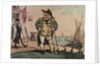 View of an admiral on crutches by George Cruikshank
