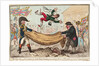 The - high - Flying Candidate, (i.e. Little Paul-Goose, ) mounting from a Blanket (Hood) by James Gillray