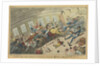 An Interesting scene on board an East Indiaman, showing the Effects of a heavy Lurch, after dinner by George Cruikshank