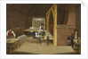 Woolwich Arsenal 1750: laboratory interior making charges by British School