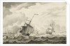 A lugger close-hauled in a strong breeze by Francis Swaine