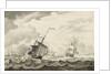 A lugger close-hauled in a strong breeze by Francis Swaine