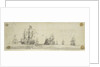Dutch men of war and other vessels at sea by Willem van de Velde the Elder