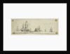Dutch men of war and other vessels at sea by Willem van de Velde the Elder