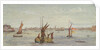 The Thames below Greenwich with hay barge and other shipping by Emily Frances Phipps Hornby