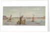 The Thames below Greenwich with hay barge and other shipping by Emily Frances Phipps Hornby