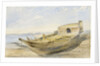 A river craft on shore at Boulac, 13 March 1855 by Frank Dillon