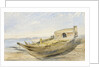A river craft on shore at Boulac, 13 March 1855 by Frank Dillon